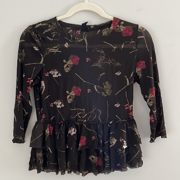 Urban Outfitters Tops - Urban Outfitters Out From Under Ruffled Floral Top